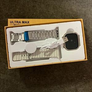 【数量限定】最新型 新品 スマートウォッチ HK9 ULTRA MAX シルバー 2.19インチ 健康管理 音楽 スポーツ 防水 血中酸素 Android iPhone対応