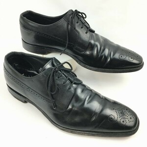 試着OK！80s-90s ジョセフチーニー　ビンテージ/イングランド製　サイズ9 27.5程度　プレーントゥ　黒 Vintage Shoes　管NO.WZH-46
