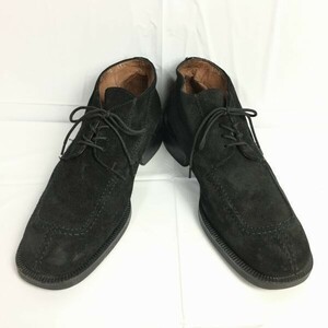 versace classic ヴェルサーチ　クラシック　チャッカブーツ　黒　スエード調　サイズ41.5　Vintage　boots　管NO.WZC-121