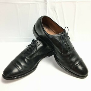 試着返品OK！Allen Edmonds　希少ビンテージ/Fifth Avenue フィフスアベニュー キャップトゥシューズ　黒　サイズ10B　管NO.WZE-24