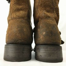 ARIAT/アリアト　オールレザーアッパー　エンジニアブーツ　サイズ12D　30.0-30.5程度　茶　ヌバック　管No.M48_画像5