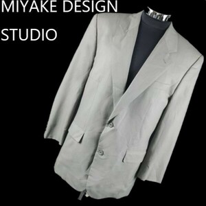 MIYAKE DESIGN STUDIO/イッセイミヤケ　背抜きテーラードジャケット/ブレザー　サイズ6-95-84　メンズL相当　グレー　管NO. WR0-027