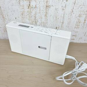 中古 TOSHIBA 東芝 CDラジオ FM AM CD Radio ラジオ ホワイト disc 2020年製 TY-C260 Bass 基本動作確認済