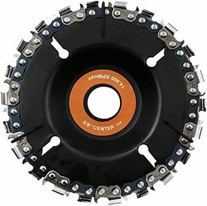 ☆ディスクカッター 直径100mm 穴径16mm グラインダー ディスク カッター チェーンソー 座ぐりカッター 22歯 木彫工芸 氷彫刻 設備工☆