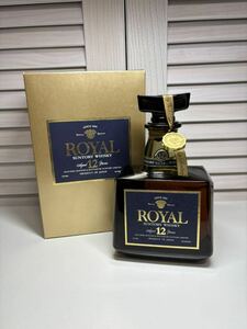 未開封 サントリー ローヤル プレミアム 12年　ブルーラベル 古酒 ウイスキー SUNTORY ROYAL 箱付き720ml,43%