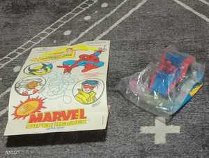 ●【MARVEL SPIDER-MAN】マーベル スパイダーマンデッドストック +　紙袋　●1996年USマクドナルド ハッピーミールトイ