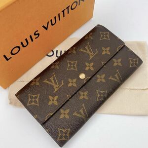 H0769【極美品】LOUIS VUITTON ルイ・ヴィトン ポルトフォイユ・サラ　モノグラム 長財布 二つ折り財布　カード×2