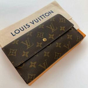 H834【美品】LOUIS VUITTON ルイヴィトン ポルトフォイユ　インターナショナル M61734 モノグラム　二つ折り長財布 カード入れ×6