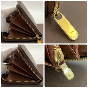 H0776【ほぼ極美品】ルイヴィトンモノグラム ジッピーウォレット ラウンドファスナー 長財布 LOUIS VUITTON 男女兼用の画像8