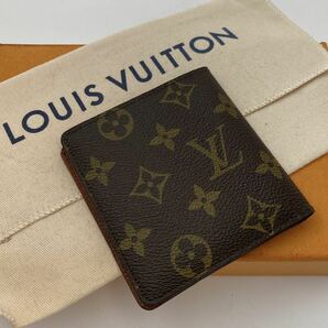 H820 【美品】ルイ ヴィトン モノグラム ポルトビエ6 カルトクレディ M60929 二つ折り 財布 札入れ PVCレザー 茶 ブラウン Louis Vuitton の画像2
