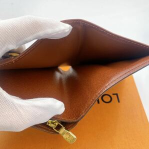 H0825【ほぼ極美品】 Louis Vuitton ルイヴィトン モノグラム コンパクトジップ 二つ折り財布 M61667 ユニセックス の画像7