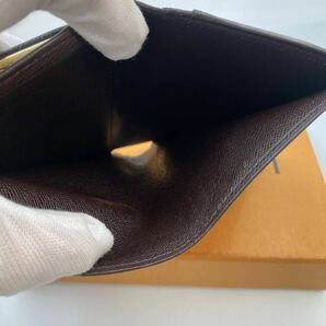 H822【ほぼ極美品】ルイヴィトンLOUIS VUITTON ヴィエノワ がま口折り財布 ダミエ ウォレット メンズ レディース の画像7