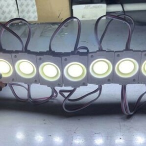 24V トラック ホワイト COB タイヤ灯 LED サイドマーカー ランプ 作業灯 路肩灯 LEDダウンライト 防水 S25 40パネル 連結 40コマ CBD01の画像3