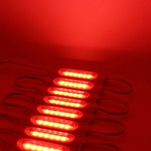 24V レッド 赤 COB シャーシマーカー トラック タイヤ灯 LED サイドマーカー 路肩灯 LEDダウンライト 防水 10パネル 連結 10コマ CBD14の画像3