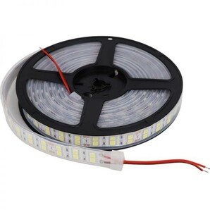 LEDテープライト ホワイト 白 24V 5M 2列 5050SMD カバー付 600連 切断可 蛍光灯 トラック 船舶 サイド マーカー LEDテープ 劣化防止 DD11の画像7