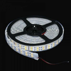 LEDテープライト ホワイト 白 24V 5M 2列 5050SMD カバー付 600連 切断可 蛍光灯 トラック 船舶 サイド マーカー LEDテープ 劣化防止 DD11の画像2