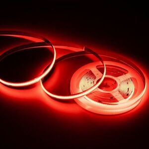  ultrathin 12V COB surface luminescence LED tape lai red red 1M 480 ream /m 8mm cut color blur none cutting flexible waterproof tube light DD214