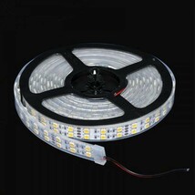 LEDテープライト ホワイト 白 24V 5M 2列 5050SMD カバー付 600連 切断可 蛍光灯 トラック 船舶 サイド マーカー LEDテープ 劣化防止 DD11_画像2