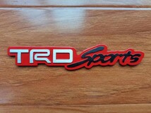 ★新品★トヨタ★TRD SPORTS★カーステッカー エンブレム プレート フェンダーバッジ シール★強粘着力★_画像1