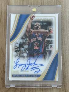 99枚限定2022-23 Panini Immaculate Larry Johnson Signature Moves Auto ラリー・ジョンソン 直筆サイン New York Knicks ニックス