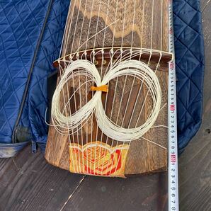 e3074 伝統工芸品 小川謹製 お琴 和楽器 弦楽器 の画像10