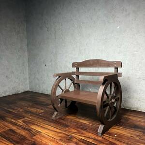 WY11/47 stand for flower vase storage room pcs width 48.5cm wheel chair garden wood wooden terrace Northern Europe antique Vintage 0