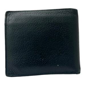 【1円～】MONT BLANC モンブラン 二つ折り財布 レザー ブラック メンズ 財布 の画像2