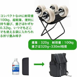 折りたたみ椅子 軽量 アウトドアチェア キャンプ椅子 折り畳み式 耐荷重100kg 使い方簡単 1秒瞬間収納 収納バッグ付き 運動会 お釣りの画像3