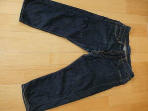 41.リーバイス Levi's 505 W30 ストレッチ デニム ジーンズ クロップドパンツ 夏用 古着 (ショートパンツ 七分丈) 状態良好 送料185円