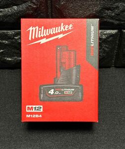 送料込★ミルウォーキーツール【Milwaukee】M12 4.0Ah バッテリー　M12 B4 新品未使用★在庫あり