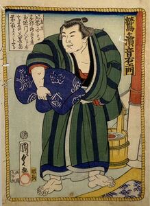 Art hand Auction [Trabajo auténtico] Utagawa Kunisada Sumo Washigahama Otoemon Auténtico grabado en madera Ukiyo-e Nishiki-e, cuadro, Ukiyo-e, imprimir, otros