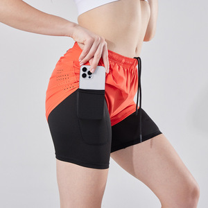  red color M great special price training . sweat speed . inner attaching Lady's for running pants short pants sport woman 