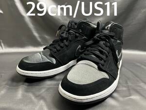 29cm/US11 NIKE AIR JORDAN 1 MID SE ナイキ エアジョーダン 1 ミッド 852542-012 ブラック/アンスラサイト-ホワイト