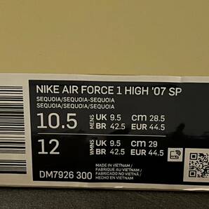 新品28.5㎝/US10.5 Billie Eilish × Nike Air Force 1 High ’07 SP ビリー・アイリッシュ エアフォース1 ハイ ’07 SP DM7926-300の画像10