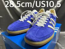 新品28.5㎝/US10.5 adidas HAND 2 アディダス ハンド 2 ID2115 SEMILUCID BLUE/FTWR スエードアッパー ガムラバーアウトソール_画像1