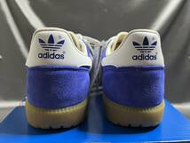 新品28.5㎝/US10.5 adidas HAND 2 アディダス ハンド 2 ID2115 SEMILUCID BLUE/FTWR スエードアッパー ガムラバーアウトソール_画像4