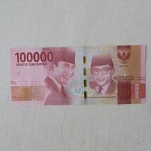インドネシア　１０万ルピア紙幣　２０１６年/２０１９年_画像1