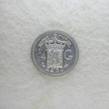【送料６３円】 オランダ領東インド　1/4グルデン銀貨　１９３０年_画像1