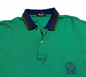 TERN 半袖ポロシャツ ポロシャツ 刺繍 メンズ L 日本製 綿100% グリーン トップス
