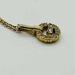 【2714】1円スタート！ GIVENCHY ジバンシー ネックレス 石付き Gロゴ メッキ アクセサリー 中古品 保管品の画像4