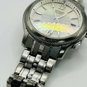 【2900】1円スタート！ CITIZEN 時計 シチズン エコドライブ エクシード 稼働品 H111-T011436 中古品 保管品 の画像4