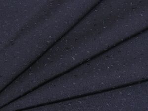 着物おきな★未使用品　色無地　単衣　地紋　黒に近い紫色　正絹　美品★nn1015