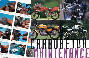 teroruto bin g carburetor maintenance special collection magazine OH Ducati single tesmo900SS Pantah BMW R75/5 R80 R90 R90S R100 R100R