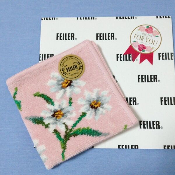 フェイラー FEILER ハンカチ ホワイトマーガレット