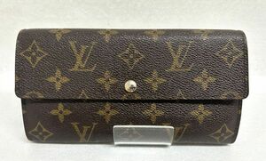 長期保管/現状品 Louis Vuitton モノグラム ポシェット ポルトモネクレディ M61726 SP1102 二つ折り 長財布 ルイヴィトン ブランド 201840