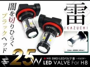 LEDフォグランプ ムーヴカスタム/ムーブカスタム/MOVE L175S/L185S H8 LEDバルブ フォグライト バーナー 電球 フォグLED 25W 純正交換 2個