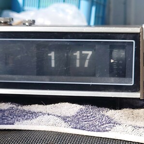 【動確OK】 SANYO デジタル クロック IC ラジオ 10F-T40 パタパタ時計 昭和レトロ DIGITAL CLOCK IC RADIO 60Hz用 クロックラジオの画像9