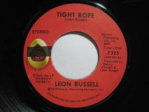 【7”】 LEON RUSSELL // TIGHT ROPE / THIS MASQUERADE US盤 レオン・ラッセル タイト・ロープ マスカレード