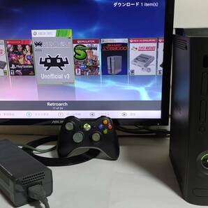 Xbox360 Elite 1TB HDD RGH 付属品付 動作OK 日本語化 (Falcon) [N877]の画像1