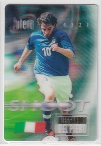 デルピエロ☆Futera/WORLD STARS 3D FOOTBALL CARDS 2002☆ALESSANDORO-DEL-PIERO JUVENTUS